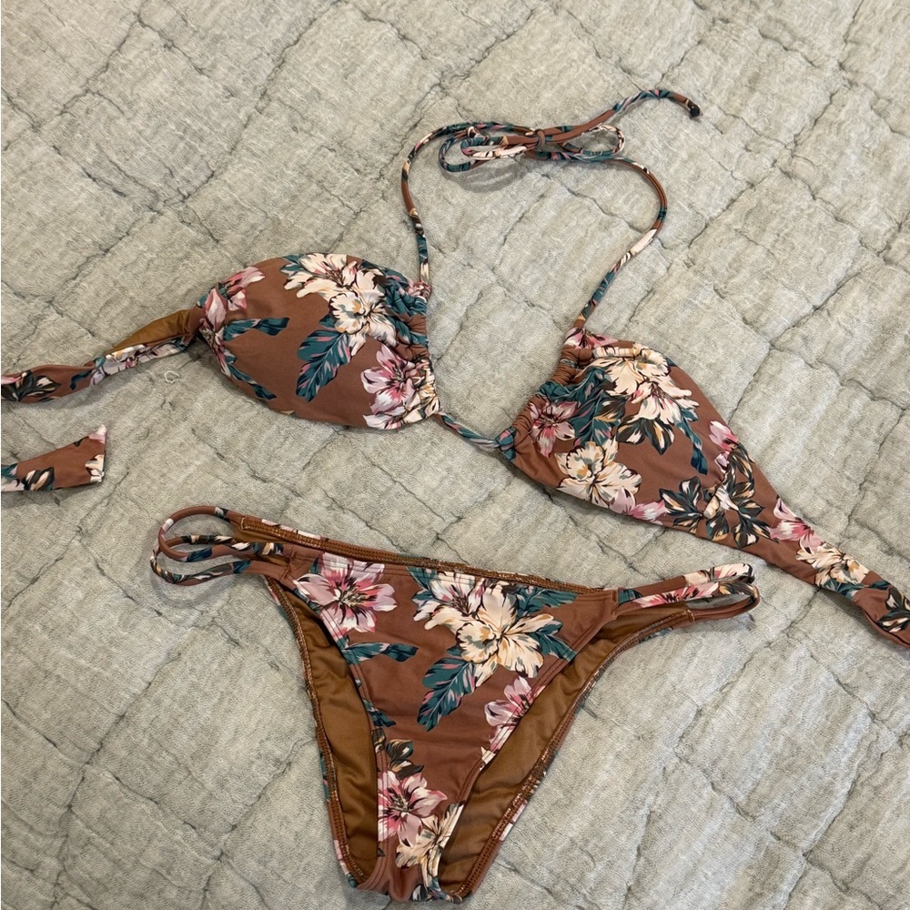 O'Neill Floral Brown Bikini